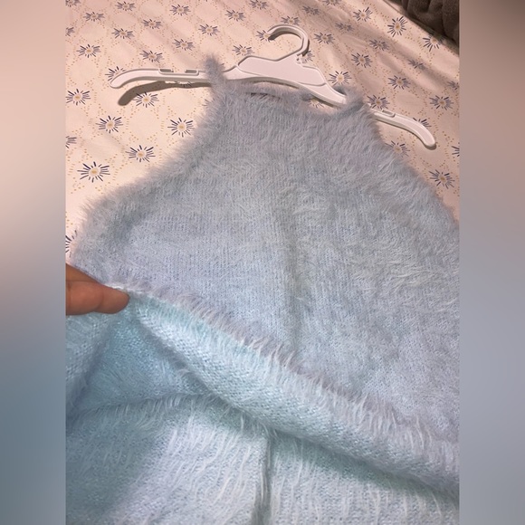 Kendall & Kylie Soft sky blue Tank Top Size Small NWT. (010) - Picture 3 of 9